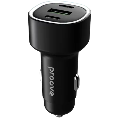 Автомобільний зарядний пристрій Proove Flash 60W (2Type-C + USB) Black (CCFL60111201)