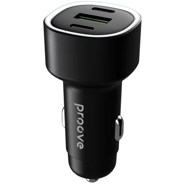Автомобільний зарядний пристрій Proove Flash 60W (2Type-C + USB) Black (CCFL60111201)