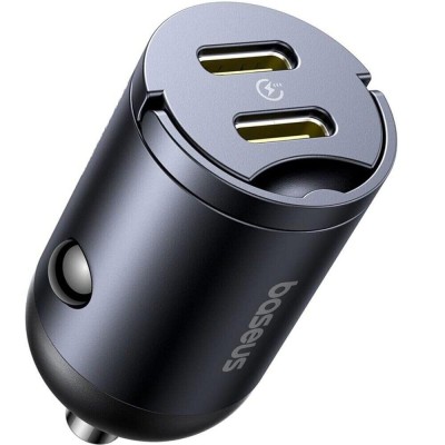 Адаптер автомобільний Baseus Tiny Star Mini Car Charger (C00035001121-03) black