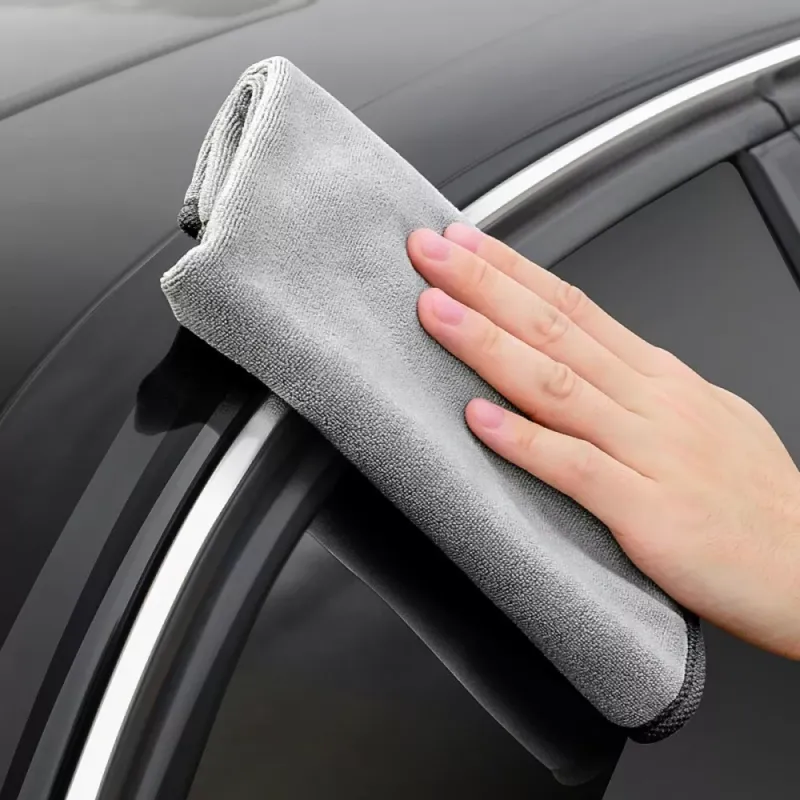 Микрофибровое полотенце для мытья автомобиля Baseus Easy life (2 шт., 40×40 см), серое (CRXCMJ-0G)