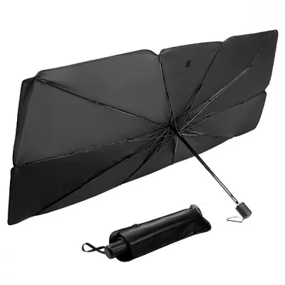 Солнцезащитный зонт для автомобиля SunShield 126*140*80cm, Black (57232)
