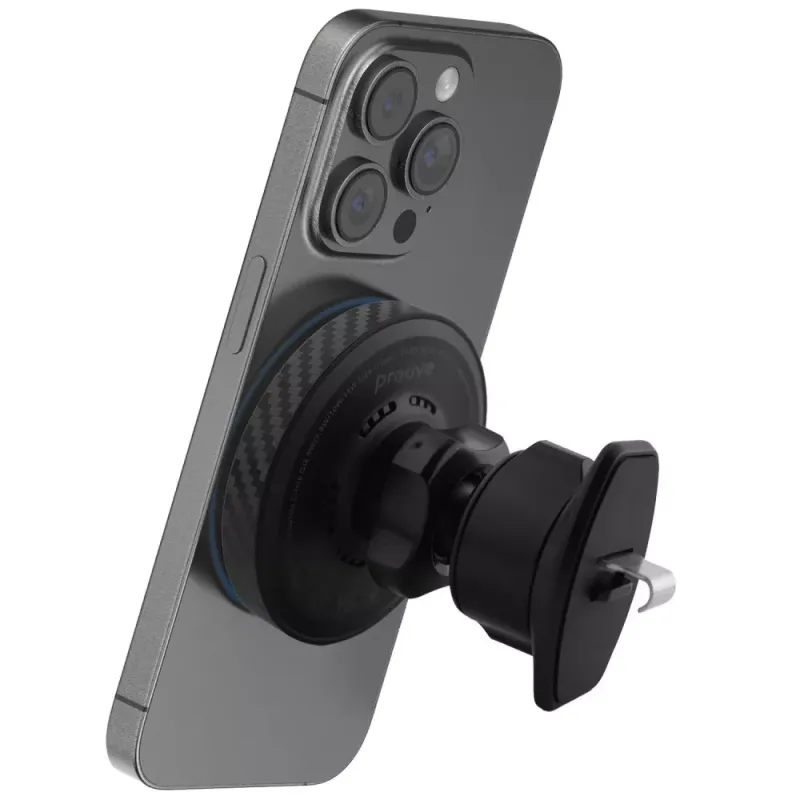 Автотримач з БЗП Proove Graphite Circle Qi2 15W