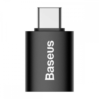 Переходник Baseus Ingenuity Mini OTG Type-C на USB 3.1, черный, ZJJQ000101