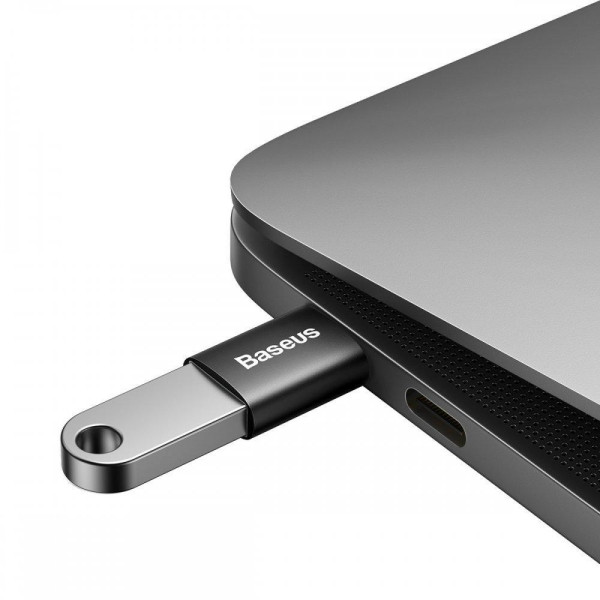 Переходник Baseus Ingenuity Mini OTG Type-C на USB 3.1, черный, ZJJQ000101