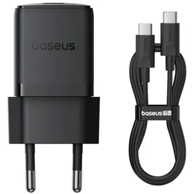 Сетевое зарядное устройство для Baseus Palm Fast Charger 1C 30W EU Cluster Black (P10111605113-01)