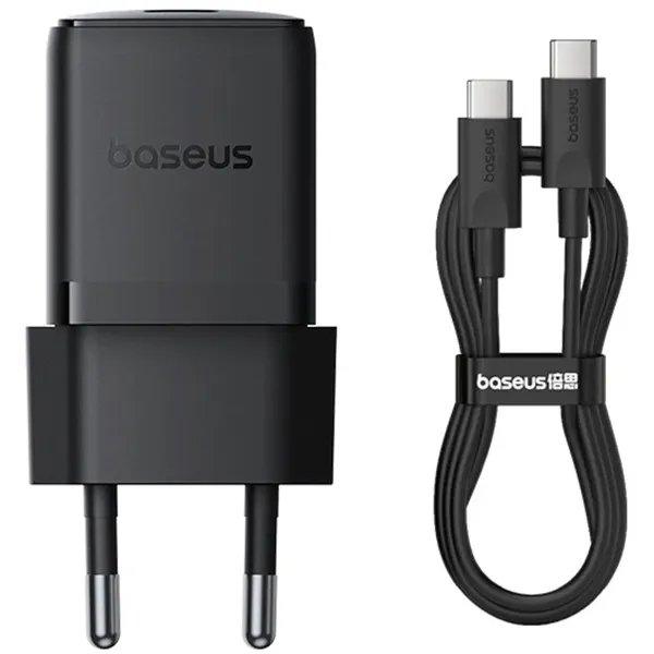 Мережевий зарядний пристрій Baseus Palm Fast Charger 1C 30W EU Cluster Black (P10111605113-01)
