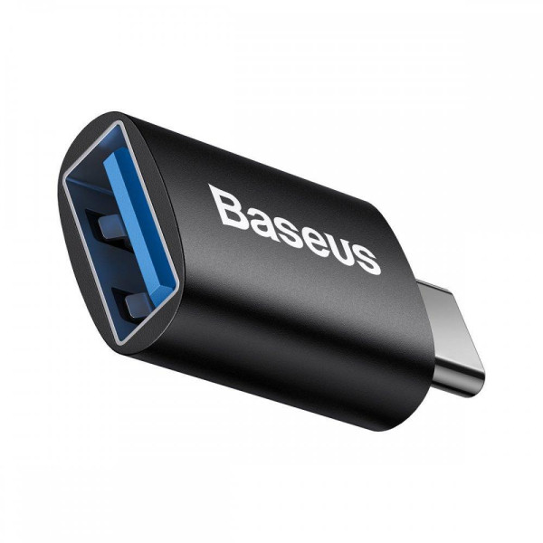 Переходник Baseus Ingenuity Mini OTG Type-C на USB 3.1, черный, ZJJQ000101