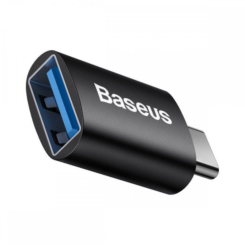 Переходник Baseus Ingenuity Mini OTG Type-C на USB 3.1, черный, ZJJQ000101