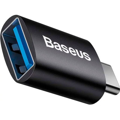 Переходник Baseus Ingenuity Mini OTG USB–Type-C, черный, ZJJQ000001