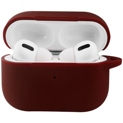 Чехол Silicone Case New для AirPods Pro 2 (бордовый)