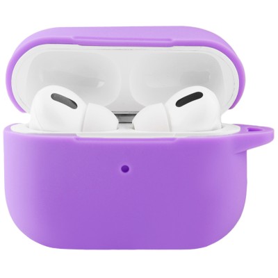 Чехол Silicone Case New для AirPods Pro 2 (фиолетовый)