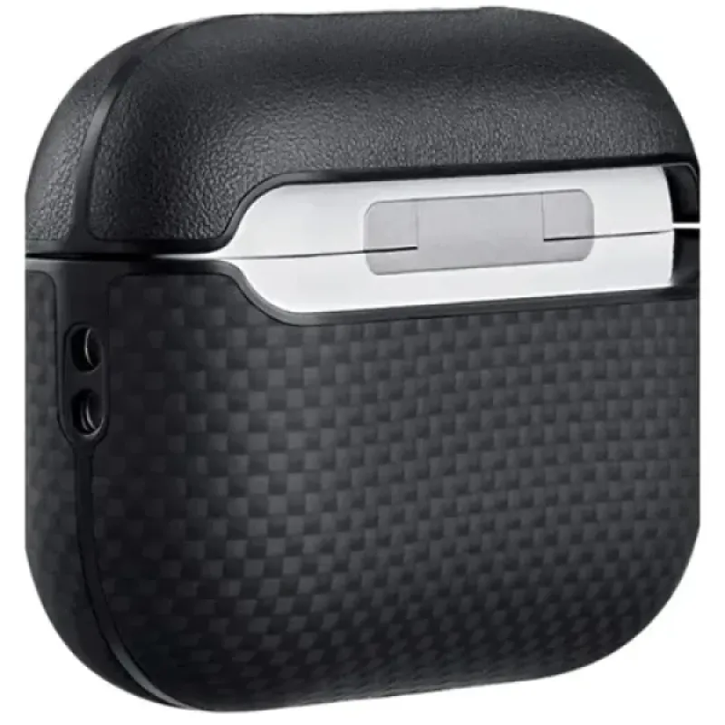 Чохол для наушников Pitaka Aramid Fiber Magnetic Case Black/Gray (APM2501) для AirPods Pro 3