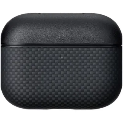 Чохол для наушников Pitaka Aramid Fiber Magnetic Case Black/Gray (APM2501) для AirPods Pro 3