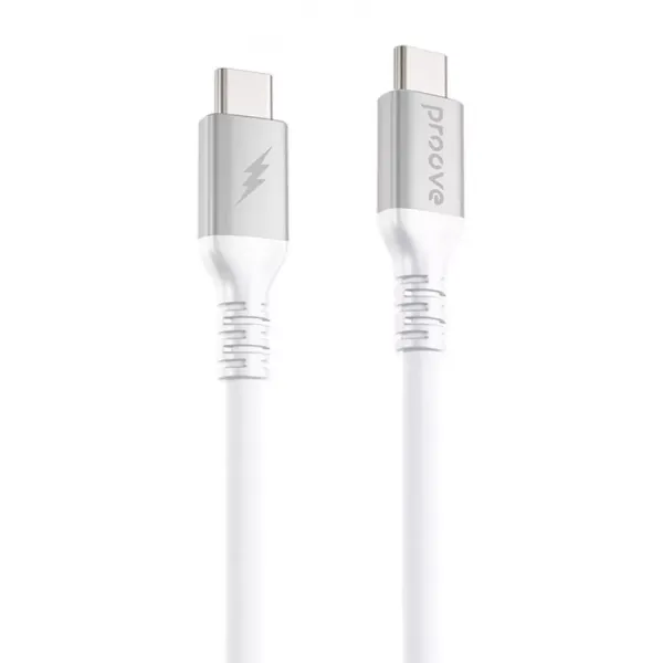 Кабель Proove ReGen Silicone Type-C to Type-C 60W 2m, White, CCRS60002222