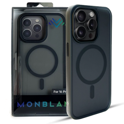 Чохол Monblan для iPhone 16 Pro Magnetic Matte Series Black