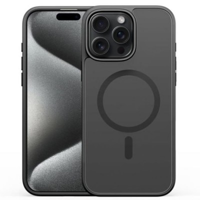 Чохол Alabay iPhone 15 Pro Max Cloud Matte Series Black