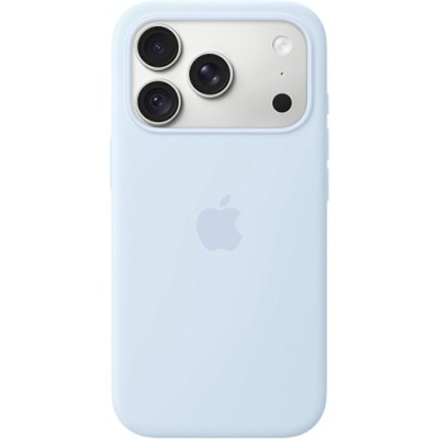 Чохол Apple Silicone Case with MagSafe для iPhone 18 Pro Crisp Blue (MK8W4)