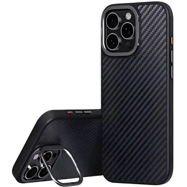 Чохол Comma для iPhone 16 Pro Kevlar Magnetic Series Black