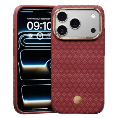 Чехол для iPhone 17 Pro Max / 18 Pro Max - Benks Kevlar Armor Edge MagSafe, Savvy Red