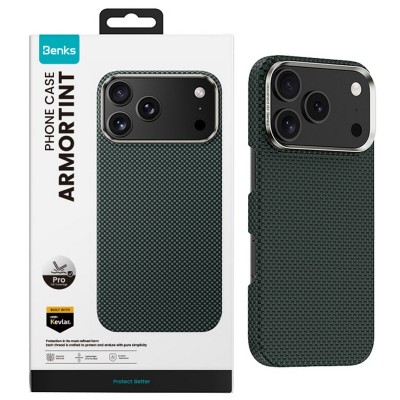Чохол Benks для iPhone 17 Pro Magnetic Kevlar ArmorTint Series Green