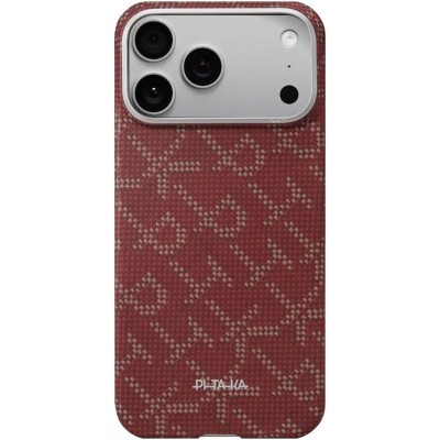 Чохол Pitaka iPhone 17 Pro Max Ultra-Slim Case Monogram Gold/Red