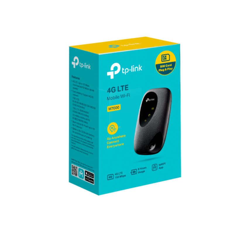 Мобільний роутер TP-LINK M7000 N150, 4G/LTE, 2000мА*год