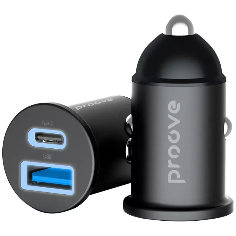 АЗП Proove Tiny Power 30 Вт (Type-C + USB) чёрный (ACTP30111201)