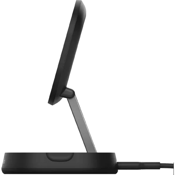 БЗП Belkin 15Вт Magnetic Stand Qi2, адаптер 20Вт USB-C, Black (WIA008VFBK)