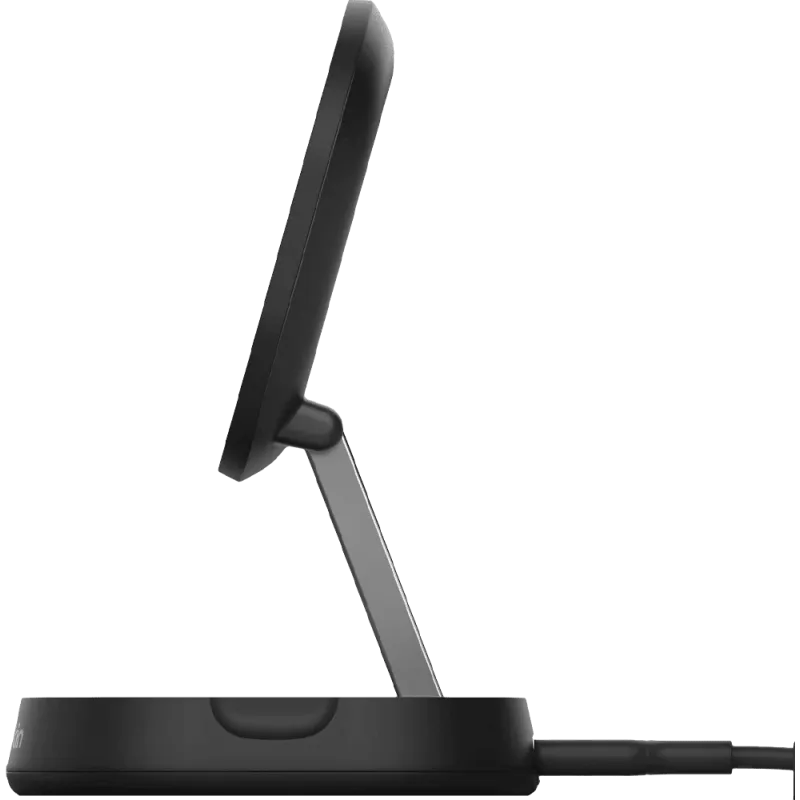 Зарядное устройство Belkin 15 Вт Magnetic Stand Qi2, адаптер 20 Вт USB-C, черный (WIA008VFBK)