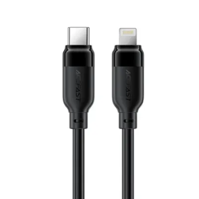Кабель AceFast C16-01 TPU charging data cable USB-C to L Black