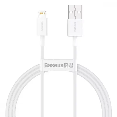 Кабель Baseus Superior Series USB to Lightning 2.4A 1m, White, CALYS-A02