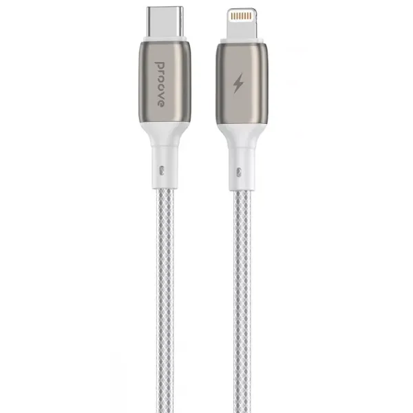 Кабель Proove Dense Metal Type-C to Lightning 27W (2m), White, CCDM27002122