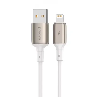 Кабель Proove Flex Metal USB to Lightning 2.4A , White, CCFM20001102