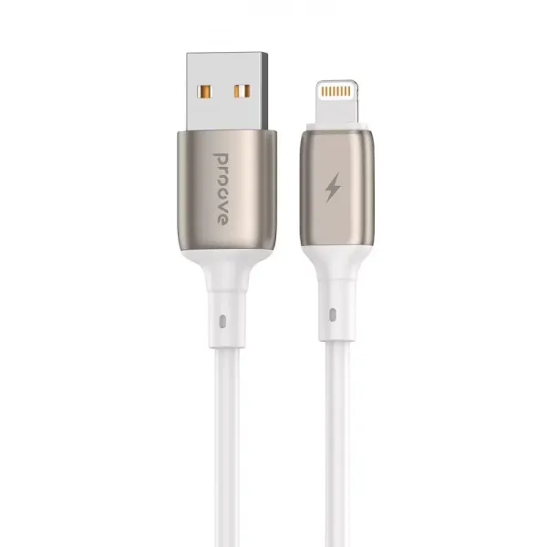 Кабель Proove Flex Metal USB to Lightning 2.4A , White, CCFM20001102