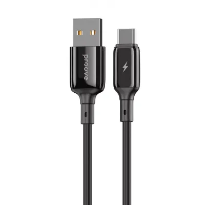 Кабель Proove Flex Metal USB to Type-C 2.4A (1m) , Black, CCFM20001201