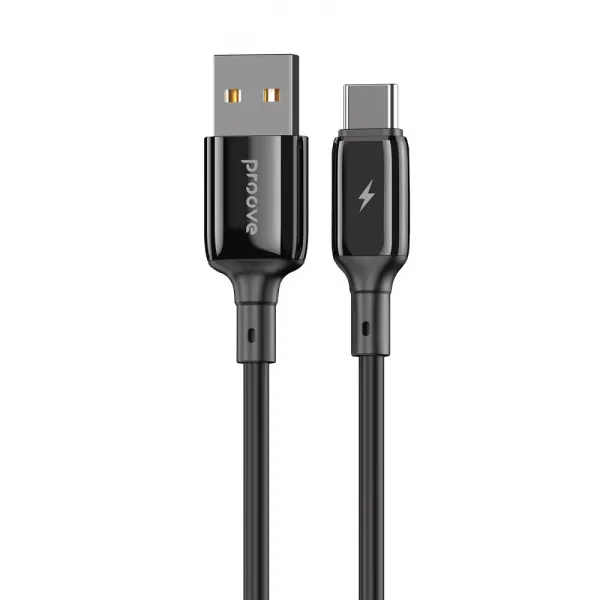 Кабель Proove Flex Metal USB to Type-C 2.4A (1m) , Black, CCFM20001201