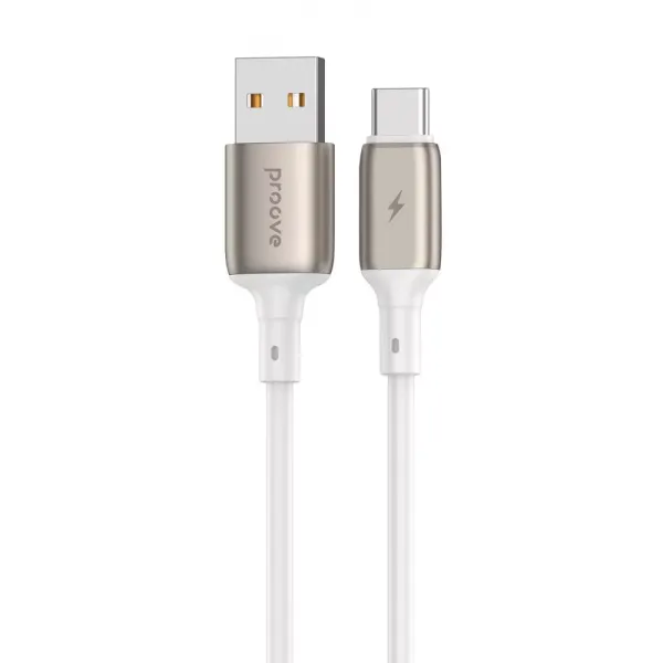 Кабель Proove Flex Metal USB to Type-C 2.4A (1m) , White, CCFM20001202