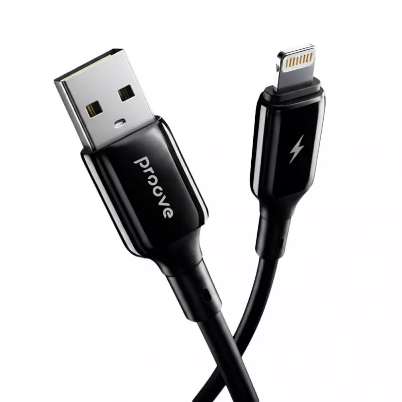 Кабель Proove Flex Metal USB–Lightning 2,4 А, чёрный, CCFM20001101