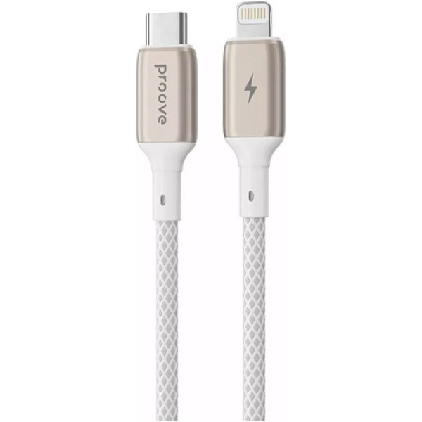 Кабель Proove Dense Metal USB-С to Lightning 27W 1m White (CCDM27002102)