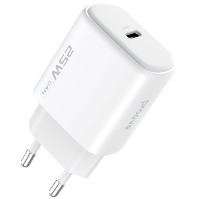 Сетевое зарядное устройство Proove Silicone Power 2 25 Вт Type-C White (WCSP25010002)