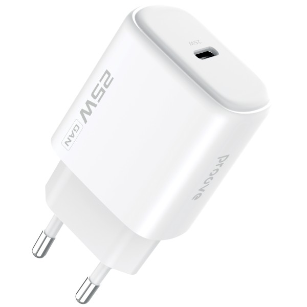Мережевий зарядний пристрій Proove Silicone Power 2 25W Type-C White (WCSP25010002)