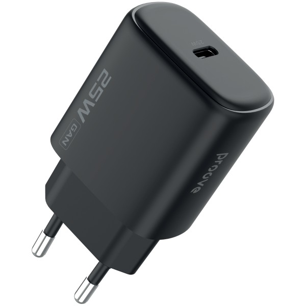 Мережевий зарядний пристрій Proove Silicone Power 2 25W Type-C Black (WCSP25010001)