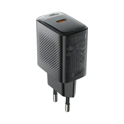 Блок зарядки ACEFAST A104 PD25W GaN single USB-C charger Black