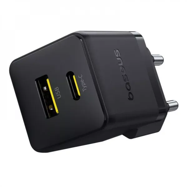 МЗУ Baseus Palm Fast Charger 20W + Кабель Type-C до 60W Black