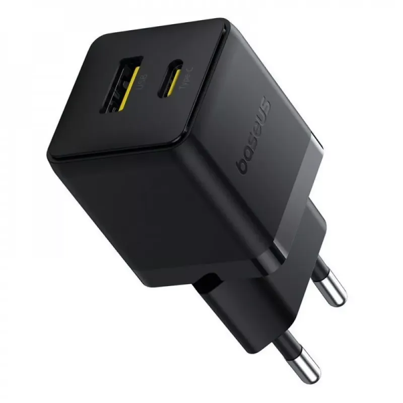 МЗП Baseus Palm Fast Charger 20W + Кабель Type-C to Type-C 60W Black