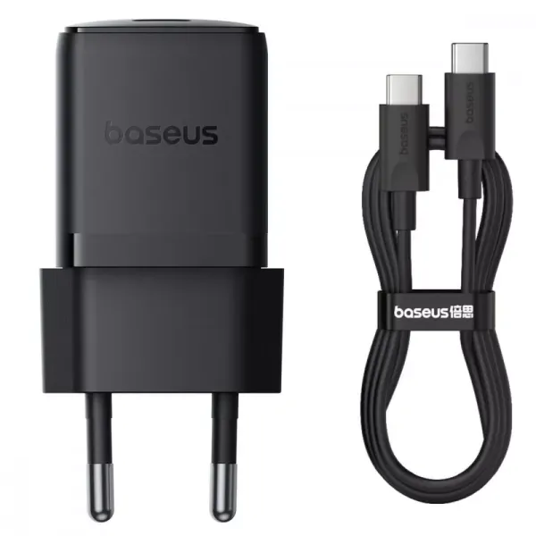 МЗП Baseus Palm Fast Charger 30W 30W + Кабель Type-C to Type-C 60W