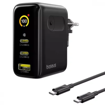 МЗП Baseus PicoGo AE21 100W + Кабель Type-C to Type-C 100W