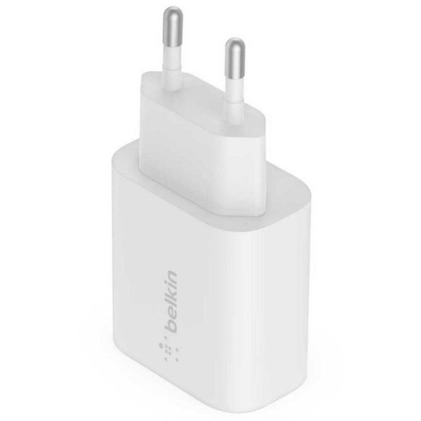 Зарядний пристрій мережевий Belkin USB-С 25W PD PPS + cable USB-C-Lightning 1m (WCA004VF1MWH-B5)