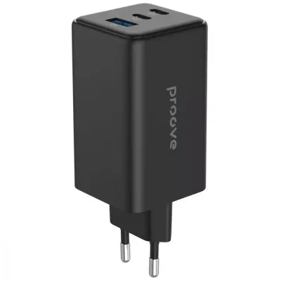 Мережевий зарядний пристрій Proove Pocket GaN 100W (2Type-C + USB) Black (WCPG10012201)