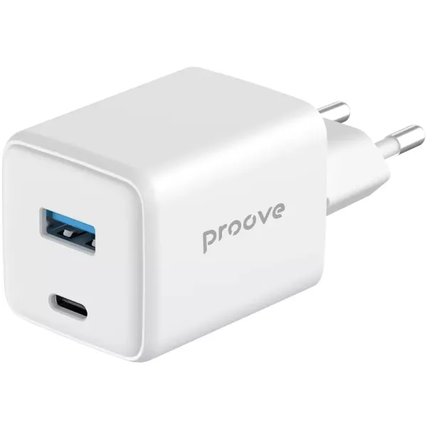 МЗП Proove Pocket GaN 45 Вт (Type-C + USB) белый